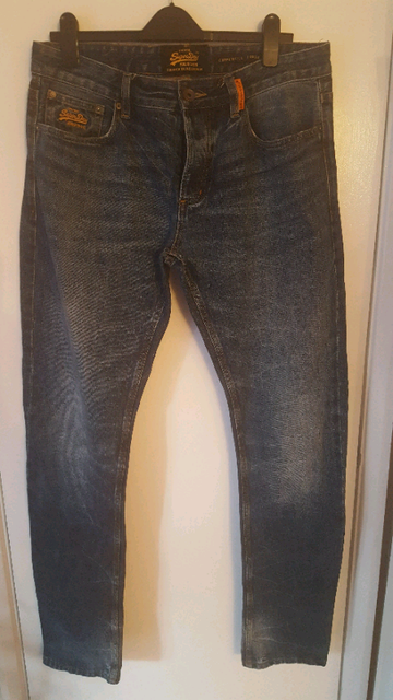 vintage superdry copper black denim